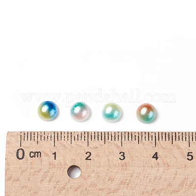 Имитация жемчуга кабошонов акриловые OACR-R063-6mm-M-1