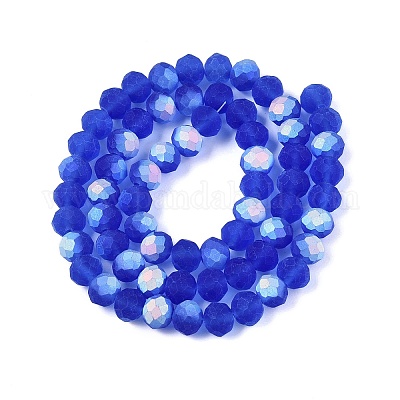 Прозрачные стеклянные бусины EGLA-A044-T8mm-MB31-1