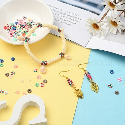 2600шт диск / плоские круглые бусины из полимерной глины DIY-YW0003-03-1