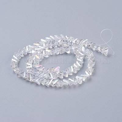 Стеклянные бусины с гальваническим покрытием  X-EGLA-J146-6mm-AB01-1