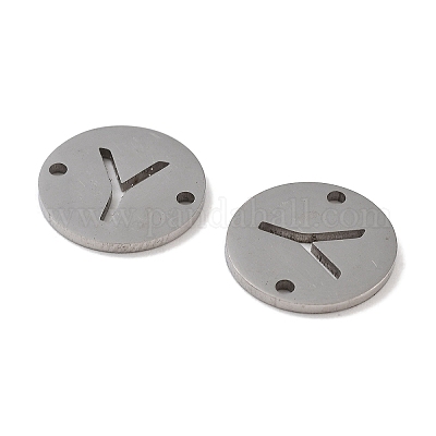 Не тускнеющие полые плоские круглые звенья из нержавеющей стали 201 FIND-R149-03Y-P-1