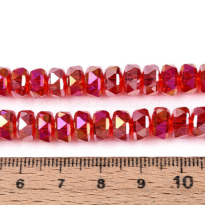 Стеклянные бусины с гальваническим покрытием &nbsp;EGLA-T021-20I-1