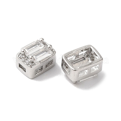 Латунные микропаве из прозрачного кубического циркония KK-G503-20P-1