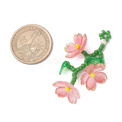 Подвески из акриловых цветов PALLOY-TA00252-04-1