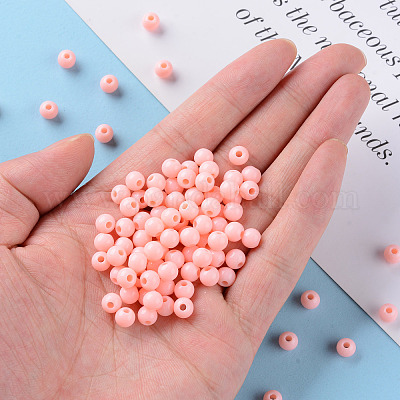 Непрозрачные акриловые бусины X-MACR-S370-C6mm-A12-1