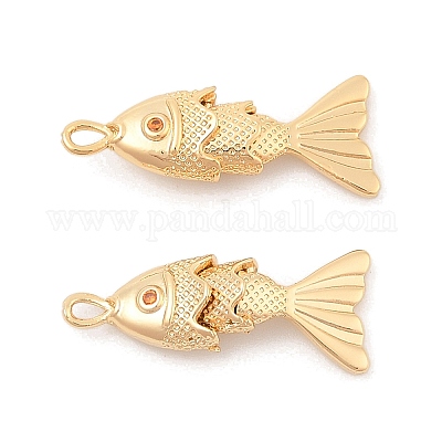 Латунные микропаве прозрачные подвески с фианитом X-KK-C080-02A-G-1