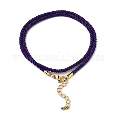 Изготовление ожерелья из нейлонового миланского шнура MAK-M028-01G-28-1