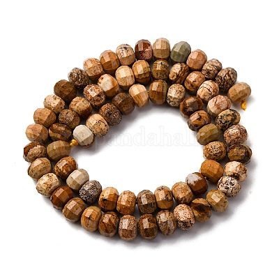 Естественного изображения яшмы бисер нитей G-P587-D12-02-1