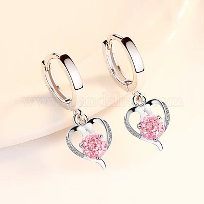 Латунные серьги обруча EJEW-BB48658-B-1