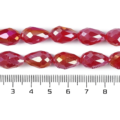 Непрозрачные однотонные гальванические стеклянные бусины EGLA-N013-P6mm-B07-1