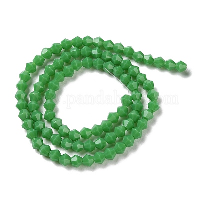 Непрозрачный сплошной цвет имитация нефрита стеклянные бусины пряди EGLA-A039-P4mm-D08-1