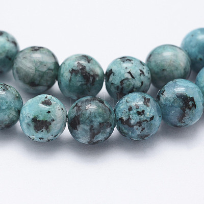 Нити бусин из натуральной окрашенной кунжутной яшмы G-E443-A02-1