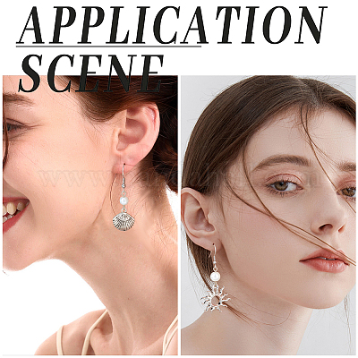 200 шт. крючки для сережек из хирургической нержавеющей стали 316 DIY-SC0024-18-1