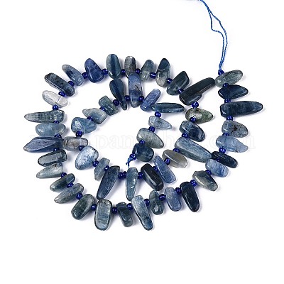 Натуральные нити из кианита / цианита / дистенового бисера&nbsp;G-Z091-A22-1