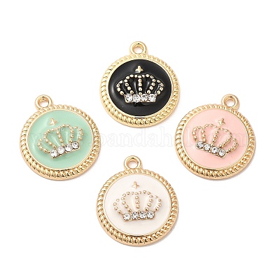 Pendentifs d'émail en alliage&nbsp;ENAM-K069-03G-1