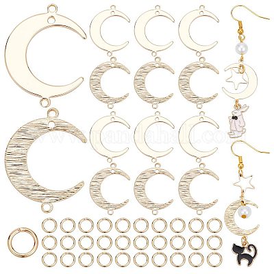 Brass Jewelry Making Findings, Brass Split Rings Connectors