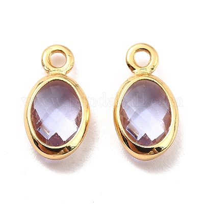 Экологически чистая латунь со стеклянными подвесками&nbsp;KK-K268-01X-1