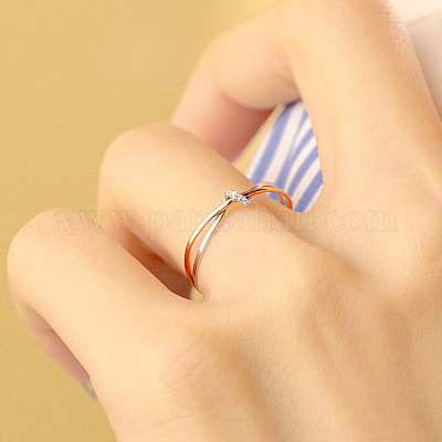 925 перстень крест-накрест из стерлингового серебра FS-WGE9494-04-1