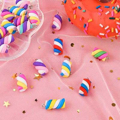 Подвески из полимерной глины ручной работы CLAY-T016-83-1