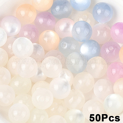 50 шт. непрозрачных УФ-реактивных шариков&nbsp;RESI-YW0005-93A-1