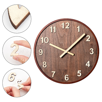 80шт 8 комплекта деревянных кабошонов WOOD-NB0001-76-1