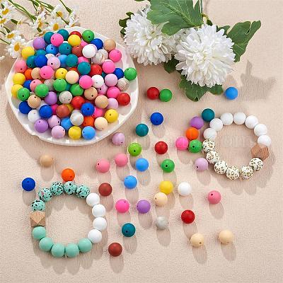 Wholesale 15mm Round Silicone Beads Silicone Pearls Loose Beads