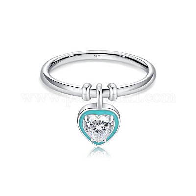 925 перстень из стерлингового серебра с кубическими цирконами и эмалью FS-WG58235-02-1