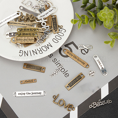 Соединители из сплава в тибетском стиле TIBEP-SC0001-67-1