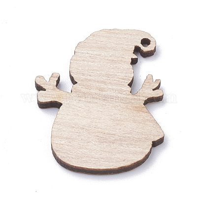 Неокрашенные деревянные подвески X-WOOD-S040-16-1