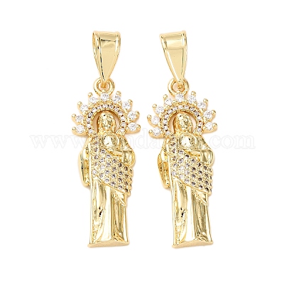 Латунные микро проложить кубического циркония подвески KK-K408-52G-02-1