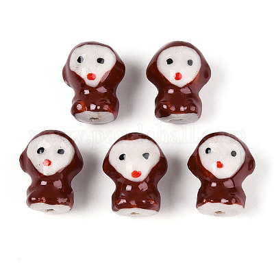 Фарфоровые бусины ручной работы PORC-T133-07-1