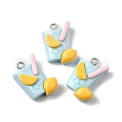 Подвески из смолы на летнюю тематику CRES-D307-09P-G-1