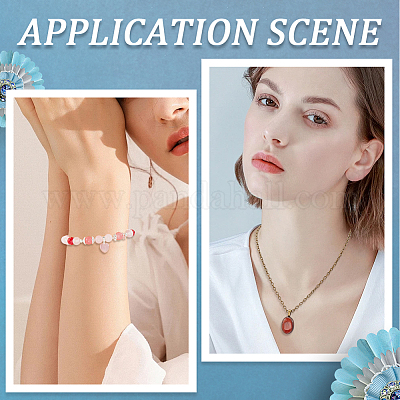 200 шт. 4-цветные плоские клеевые скобы из сплава в тибетском стиле FIND-SP0001-84-1