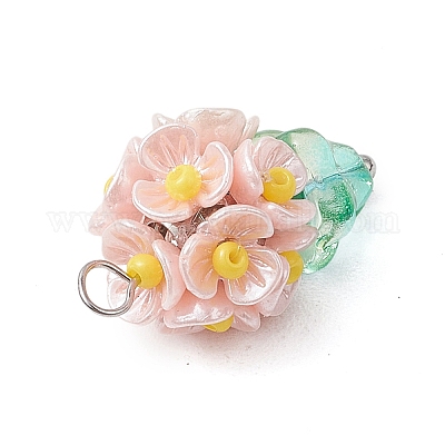 Подвески для цветочных горшков из стеклянных бус PALLOY-MZ00520-1