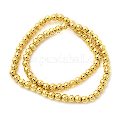 Стеклянные бусины с гальваническим покрытием  EGLA-F166-01B-G-1