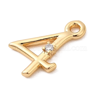 Латунные микро проложить кубического циркония подвески KK-P340-24G-04-1