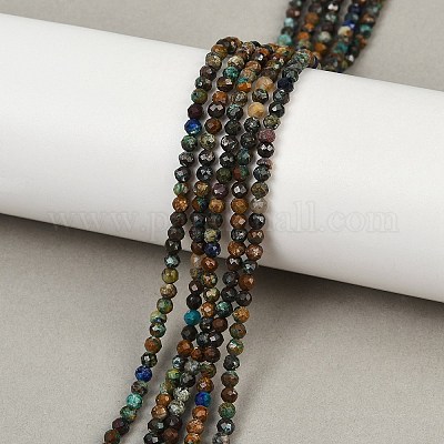 Натуральные бусы из хризоколлы и лазурита G-K373-B04-04-01-1