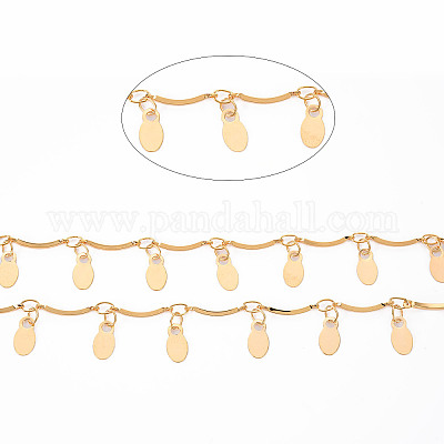 Латунная зубчатая цепочка ручной работы CHC-S012-101-1