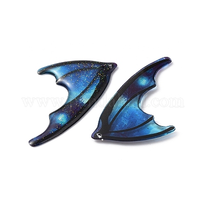 Полупрозрачные подвески из блестящей пудры из смолы X1-RESI-TAC0018-18H-1