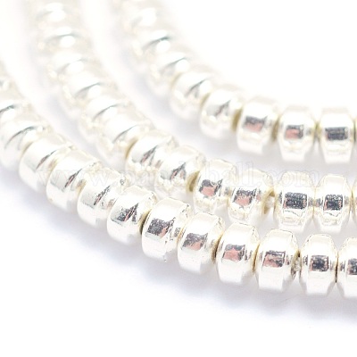 Гальванизировать немагнитных синтетический гематит бисер пряди G-L485-04A-S-1