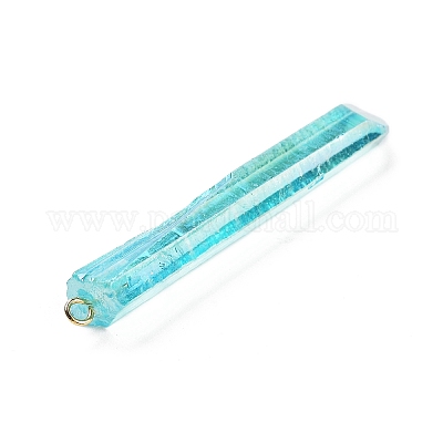 Гальванизированные натуральные кварцевые подвески G-P315-B01-11G-1