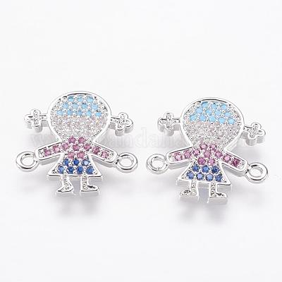 Латунные микро проложить кубических соединения циркония ZIRC-G111-17P-1