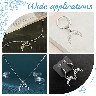 12 шт. филигранные соединительные звенья из нержавеющей стали 201 двух цветов STAS-DC0014-36-1