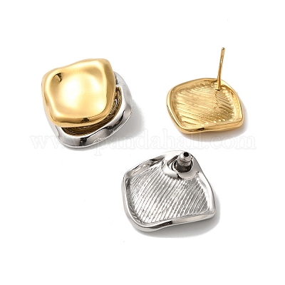 Женские серьги-гвоздики из нержавеющей стали EJEW-C110-09GP-1