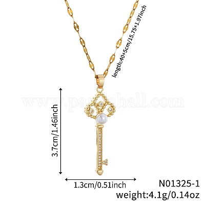 Элегантные латунные ожерелья с подвеской в виде цветка ириса с прозрачным кубическим цирконием HJ7231-1