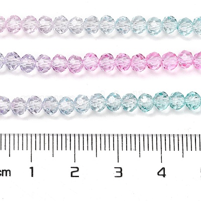 Прозрачные окрашенные стеклянные бусины DGLA-A034-T3mm-A10-1