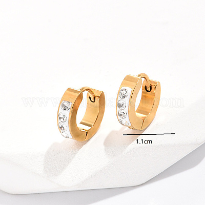 Модные серьги-кольца из нержавеющей стали 201 UO5588-1