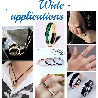 20 шт. 5 стиля 201 нержавеющая сталь рифленые кольца для пальцев STAS-UN0040-17-1