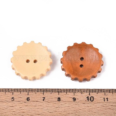 Пуговицы из натурального дерева WOOD-T032-34M-1