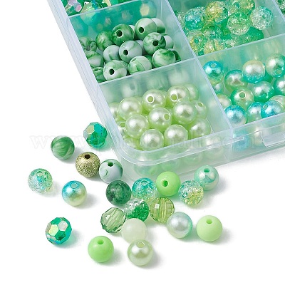 375pcs 15 Arten Acrylperlen&nbsp;MACR-YW0002-59B-1